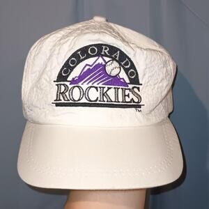 Vintage Colorado Rockies x Northwest Airlines - White Trucker Hat Snapback OSFM